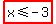 highlight%28x%3C=-3%29