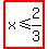 highlight%28x%3C=2%2F3%29