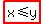 highlight%28x%3C=y%29