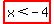 highlight%28x%3C-4%29
