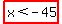 highlight%28x%3C-45%29