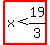 highlight%28x%3C19%2F3%29
