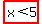 highlight%28x%3C5%29