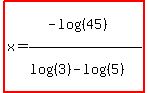 highlight%28x=%28-log%28%2845%29%29%29%2F%28log%28%283%29%29-log%28%285%29%29%29%29