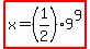 highlight%28x=%281%2F2%299%5E9%29