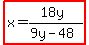highlight%28x=%2818y%29%2F%289y-48%29%29