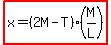highlight%28x=%282M-T%29%28M%2FL%29%29