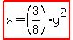 highlight%28x=%283%2F8%29y%5E2%29