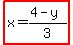 highlight%28x=%284-y%29%2F3%29