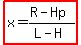 highlight%28x=%28R-Hp%29%2F%28L-H%29%29