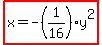 highlight%28x=-%281%2F16%29y%5E2%29