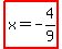 highlight%28x=-4%2F9%29