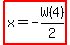 highlight%28x=-W%284%29%2F2%29