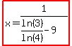 highlight%28x=1%2F%28ln%283%29%2Fln%284%29-9%29%29