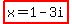 highlight%28x=1-3i%29
