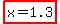 highlight%28x=1.3%29