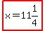 highlight%28x=11%261%2F4%29