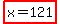 highlight%28x=121%29