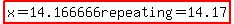 highlight%28x=14.166666repeating=14.17%29