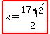 highlight%28x=17%2Asqrt%282%29%2F2%29