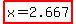 highlight%28x=2.667%29