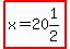 highlight%28x=20%261%2F2%29