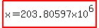 highlight%28x=203.80597x10%5E6%29
