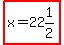 highlight%28x=22%261%2F2%29
