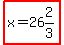 highlight%28x=26%262%2F3%29