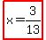 highlight%28x=3%2F13%29