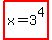 highlight%28x=3%5E4%29