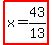 highlight%28x=43%2F13%29