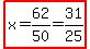 highlight%28x=62%2F50=31%2F25%29