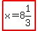 highlight%28x=8%261%2F3%29
