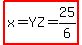highlight%28x=YZ=25%2F6%29