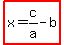 highlight%28x=c%2Fa-b%29
