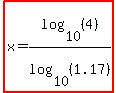 highlight%28x=log%2810%2C%284%29%29%2Flog%2810%2C%281.17%29%29%29