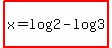 highlight%28x=log%282%29-log%283%29%29