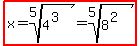 highlight%28x=root%285%2C4%5E%283%29%29=root%285%2C8%5E%282%29%29%29