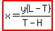 highlight%28x=y%28L-T%29%2F%28T-H%29%29