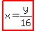 highlight%28x=y%2F16%29