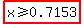 highlight%28x%3E=0.7153%29