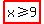 highlight%28x%3E=9%29