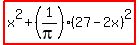 highlight%28x%5E2%2B%281%2Fpi%29%2827-2x%29%5E2%29