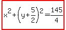 highlight%28x%5E2%2B%28y%2B5%2F2%29%5E2=145%2F4%29