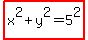 highlight%28x%5E2%2By%5E2=5%5E2%29