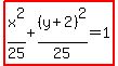 highlight%28x%5E2%2F25%2B%28y%2B2%29%5E2%2F25=1%29