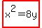 highlight%28x%5E2=8y%29