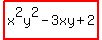 highlight%28x%5E2y%5E2-3xy%2B2%29