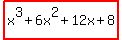 highlight%28x%5E3%2B6x%5E2%2B12x%2B8%29